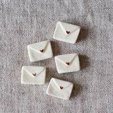 Imanes de cerámica con forma de sobre mini