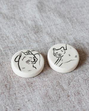 Pack de 2 Imanes Gato