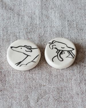 Pack de 2 Imanes Galgo
